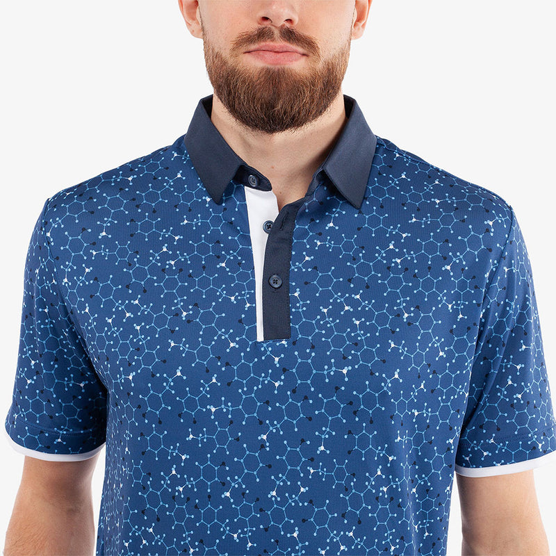 Galvin Green Mannix Polo Shirt - Blue/Navy