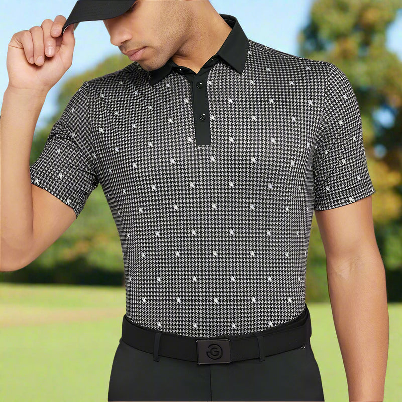 Galvin Green Marley Polo Shirt - Sharkskin/Black