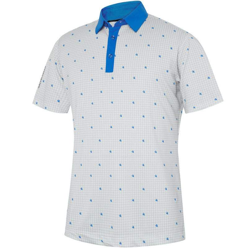 Galvin Green Marley Polo Shirt - White/Royal Blue