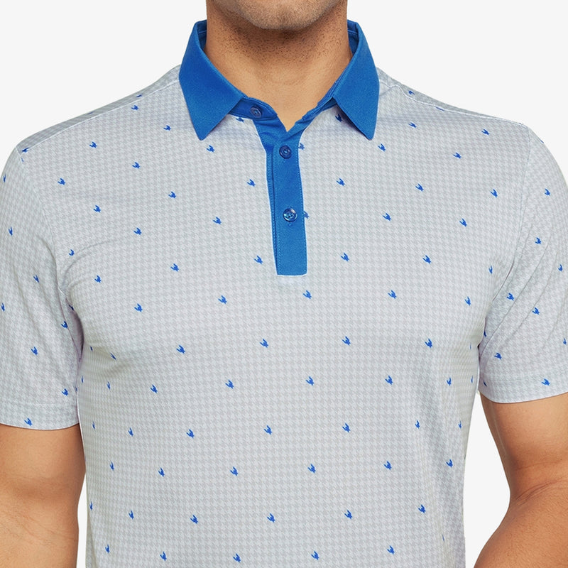 Galvin Green Marley Polo Shirt - White/Royal Blue