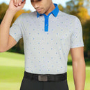 Galvin Green Marley Polo Shirt - White/Royal Blue