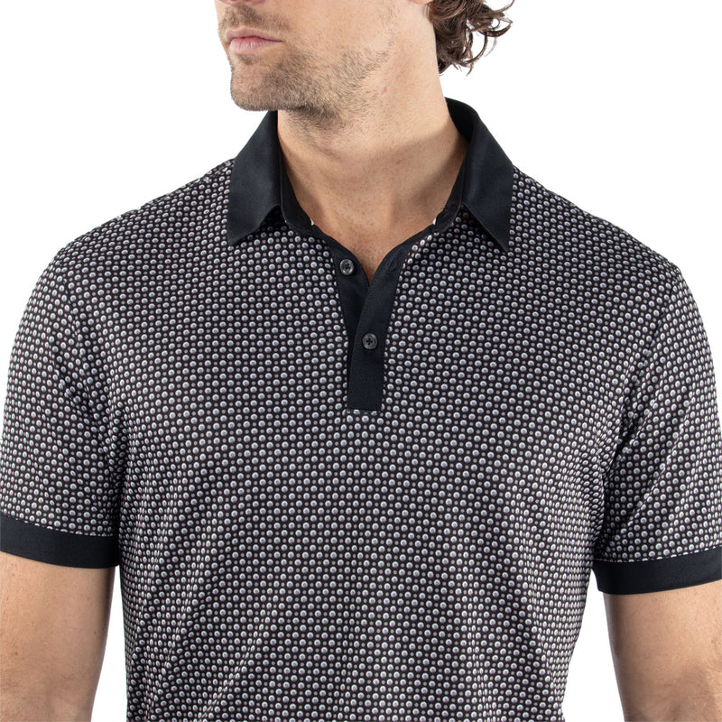 Galvin Green Mate Polo Shirt - Sharkskin/Black