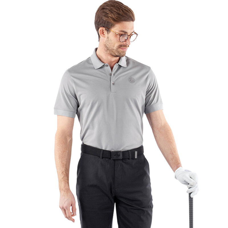 Galvin Green Maximilian Polo Shirt - Sharkskin