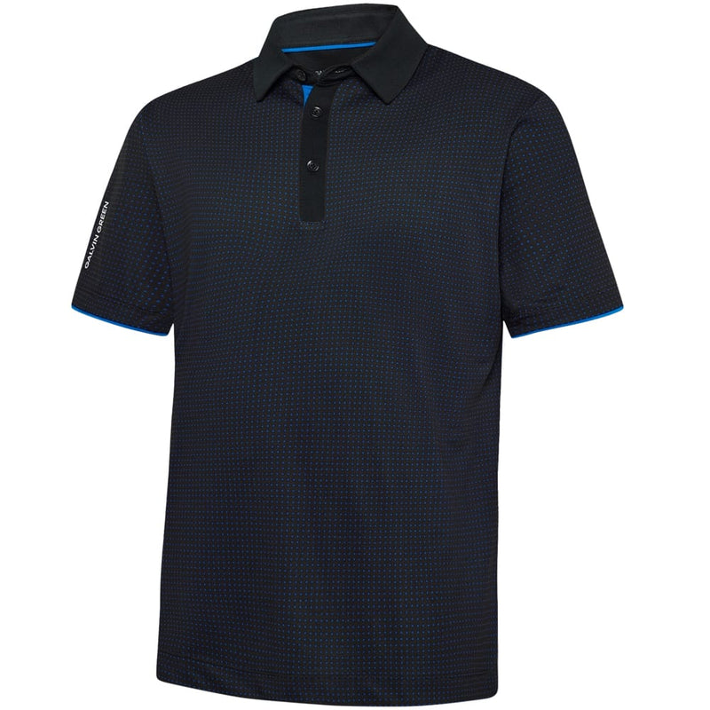 Galvin Green Medley Polo Shirt - Black/Royal Blue