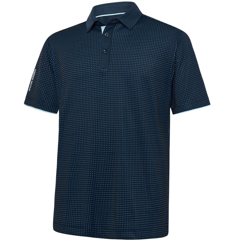Galvin Green Medley Polo Shirt - Crystal Blue/Navy