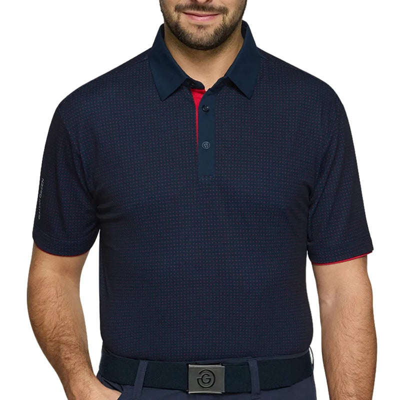 Galvin Green Medley Polo Shirt - Navy/Red