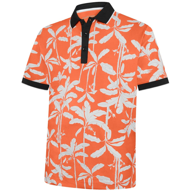 Galvin Green Merry Polo Shirt - Orange/Black