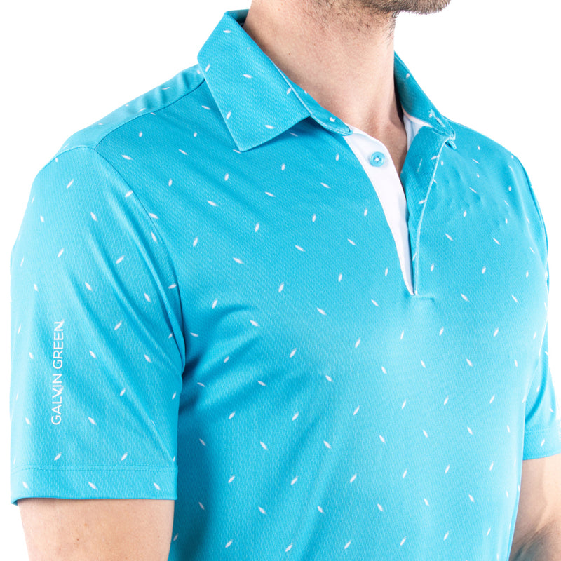 Galvin Green Miklos Polo Shirt - Aqua