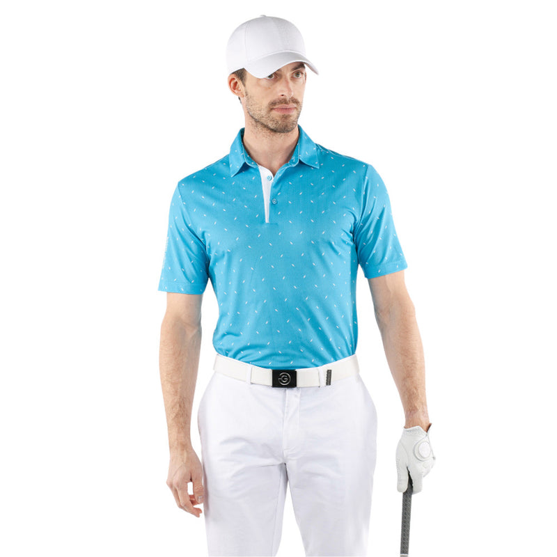 Galvin Green Miklos Polo Shirt - Aqua