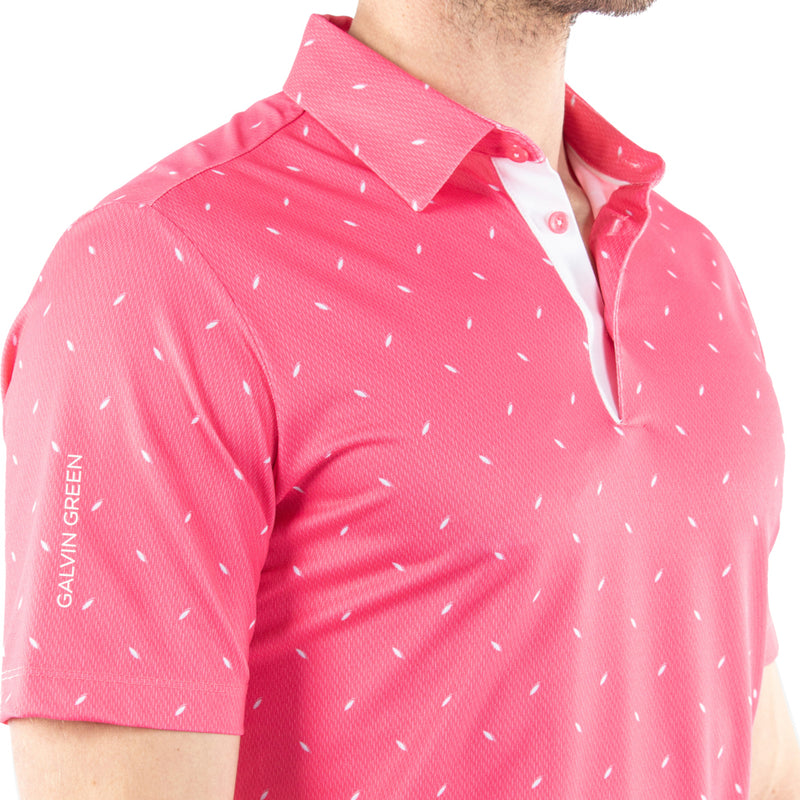 Galvin Green Miklos Polo Shirt - Camelia Rose