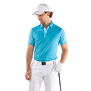 Galvin Green Milion Polo Shirt - Aqua/White