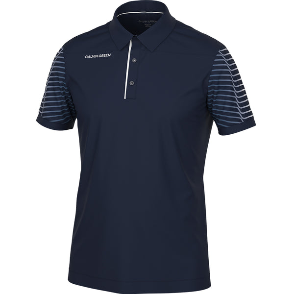 Galvin Green Milion Polo Shirt - Navy/White