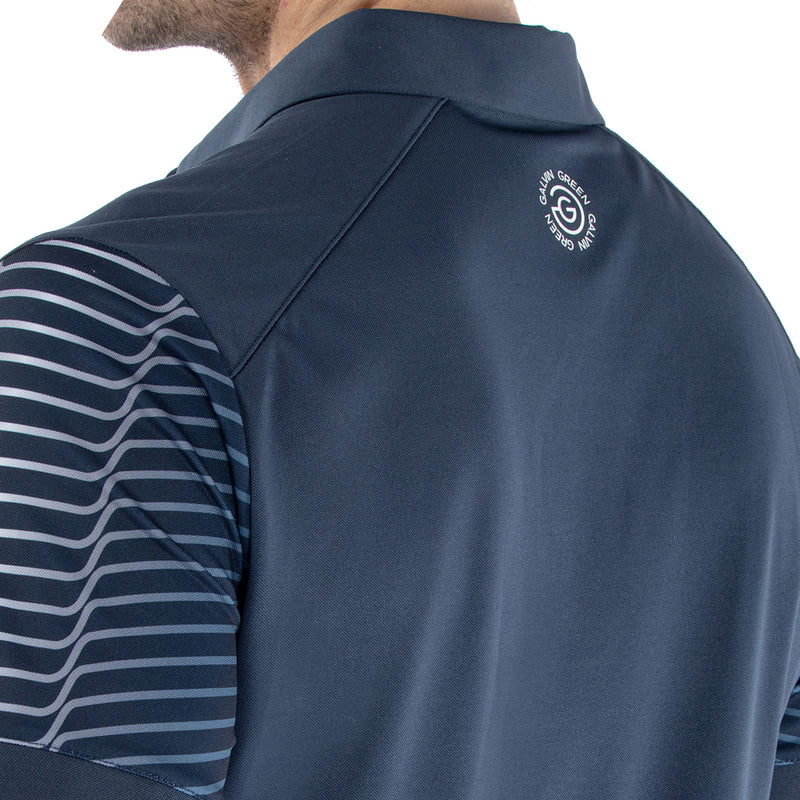 Galvin Green Milion Polo Shirt - Navy/White