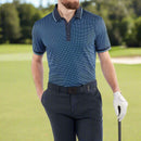 Galvin Green Miller Polo Shirt - Alaskan Blue/Navy