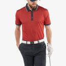 Galvin Green Miller Polo Shirt - Red/Navy