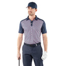 Galvin Green Mio Polo Shirt - Camelia Rose/Navy