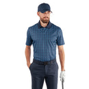 Galvin Green Miracle Polo Shirt - Aqua/Navy