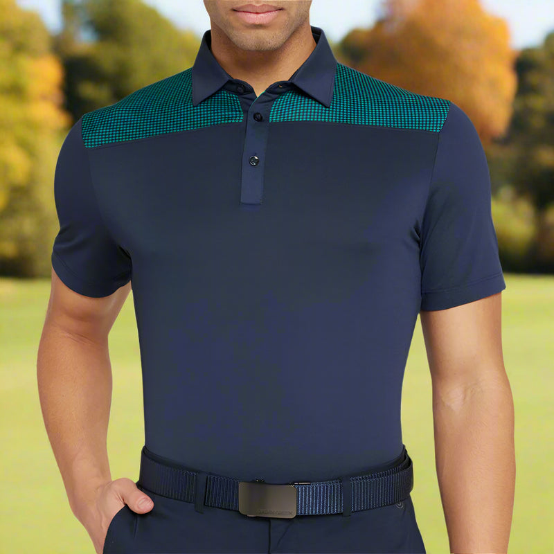 Galvin Green Miran Polo Shirt - Navy/Golf Green