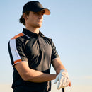 Galvin Green Mulligan Polo Shirt - Black/White/Orange