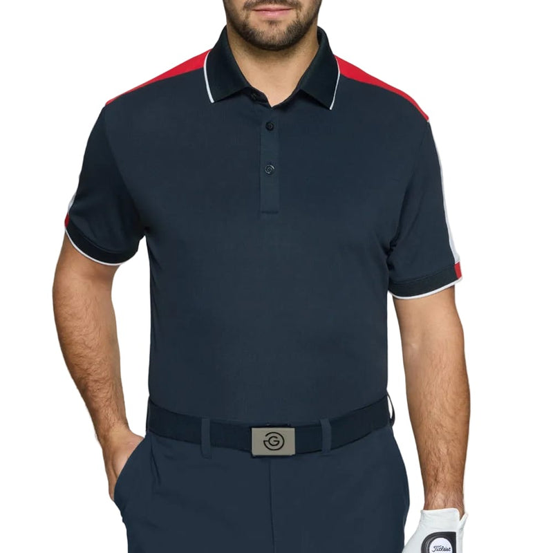 Galvin Green Mulligan Polo Shirt - Navy/Red/White