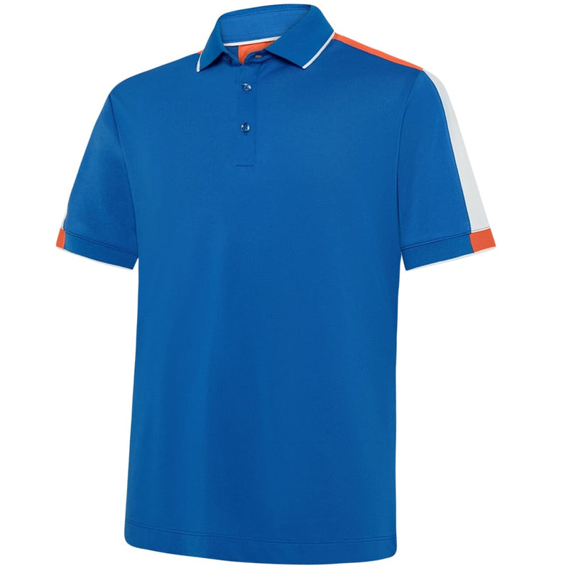 Galvin Green Mulligan Polo Shirt - Royal Blue/White/Orange