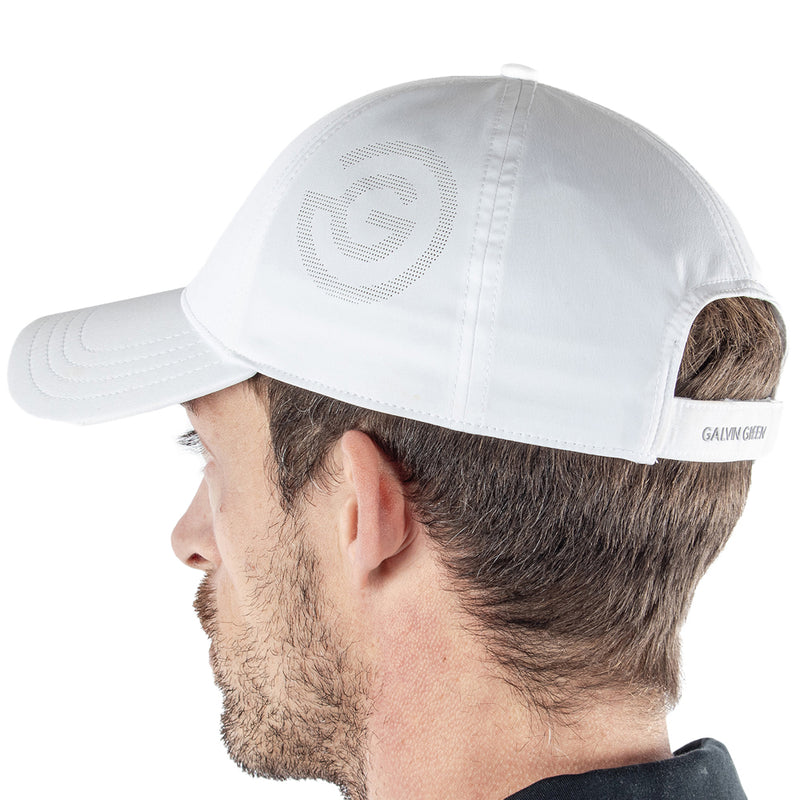 Galvin Green Sanford Lightweight Solid Cap - White