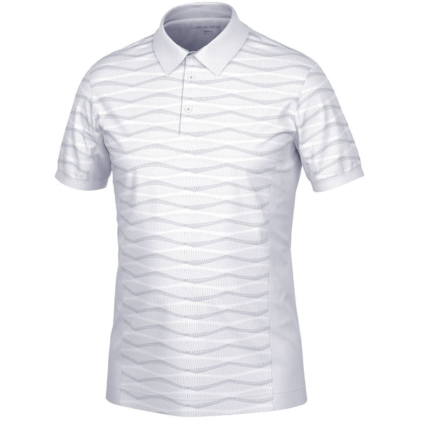 Galvin Green Merlin Polo Shirt - White/Cool Grey