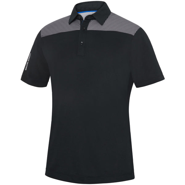 Galvin Green Miran Polo Shirt - Black/Royal Blue