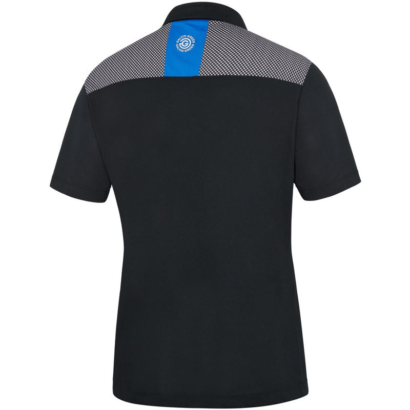 Galvin Green Miran Polo Shirt - Black/Royal Blue