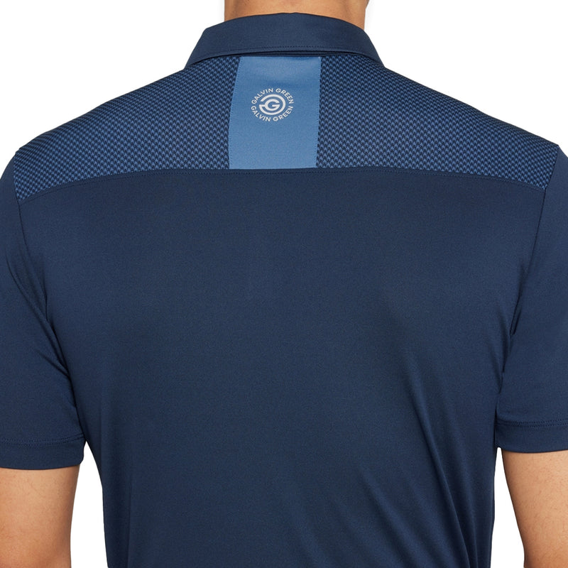 Galvin Green Miran Polo Shirt - Navy/Moonlight Blue