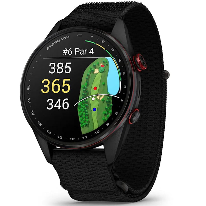 Garmin Approach S72 Golf GPS Smart Watch - Carbon Grey/Red