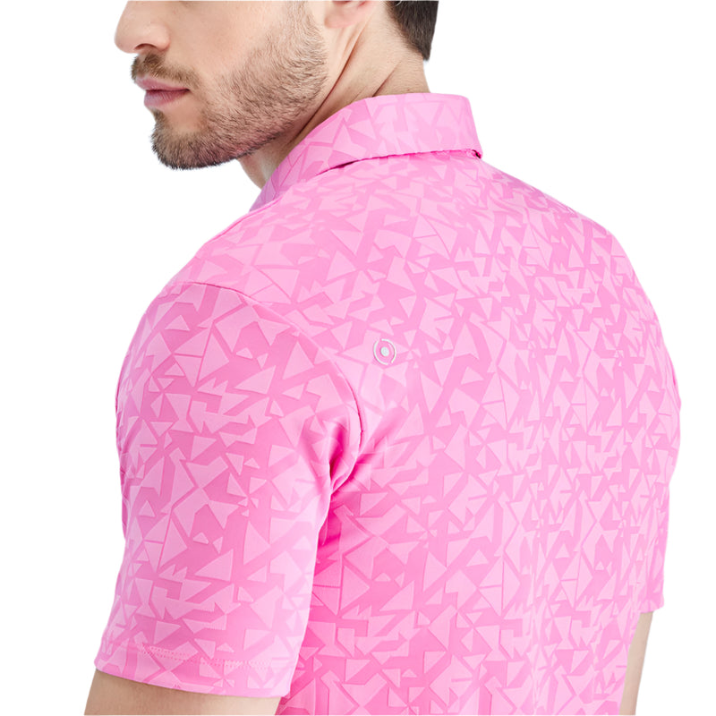 Ping Geo-Camo Polo Shirt - Ultra Pink