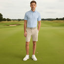 Ping Gilmore Polo Shirt - White/Dusty Blue