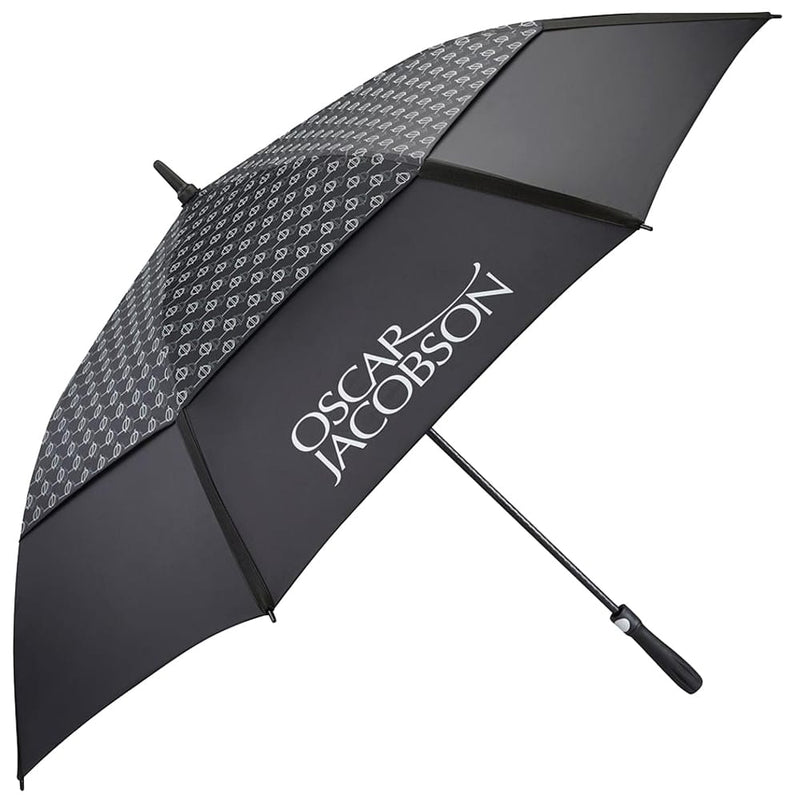 Oscar Jacobson Gio Print Dual Canopy Umbrella - Black