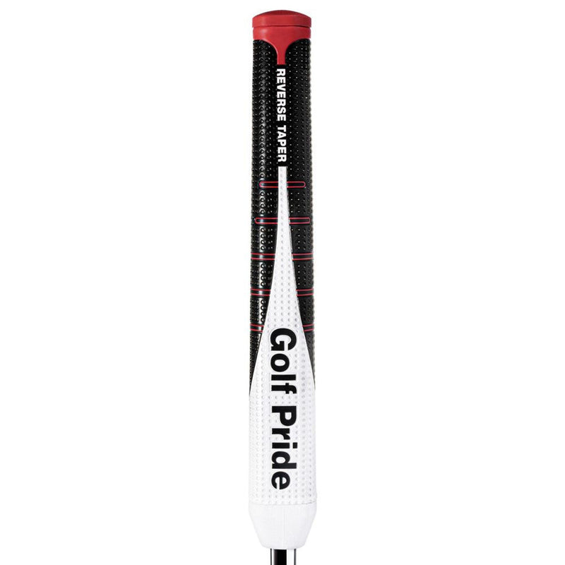 Golf Pride Reverse Taper Pistol Large Putter Grip - Black/White/Red