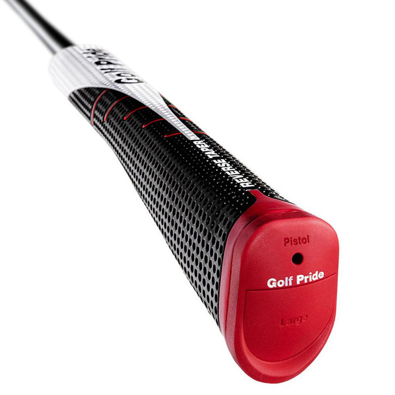 Golf Pride Reverse Taper Pistol Large Putter Grip - Black/White/Red