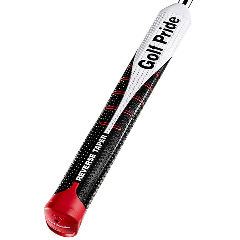 Golf Pride Reverse Taper Pistol Large Putter Grip - Black/White/Red