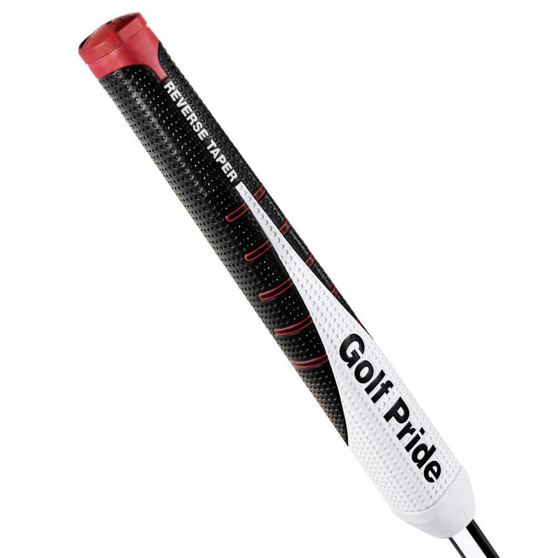 Golf Pride Reverse Taper Pistol Large Putter Grip - Black/White/Red