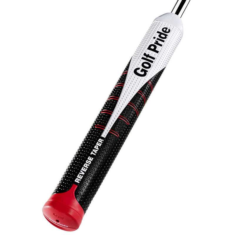 Golf Pride Reverse Taper Round Medium Putter Grip - Black/White/Red