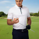 Glenmuir Gordon Polo Shirt - White/Tartan