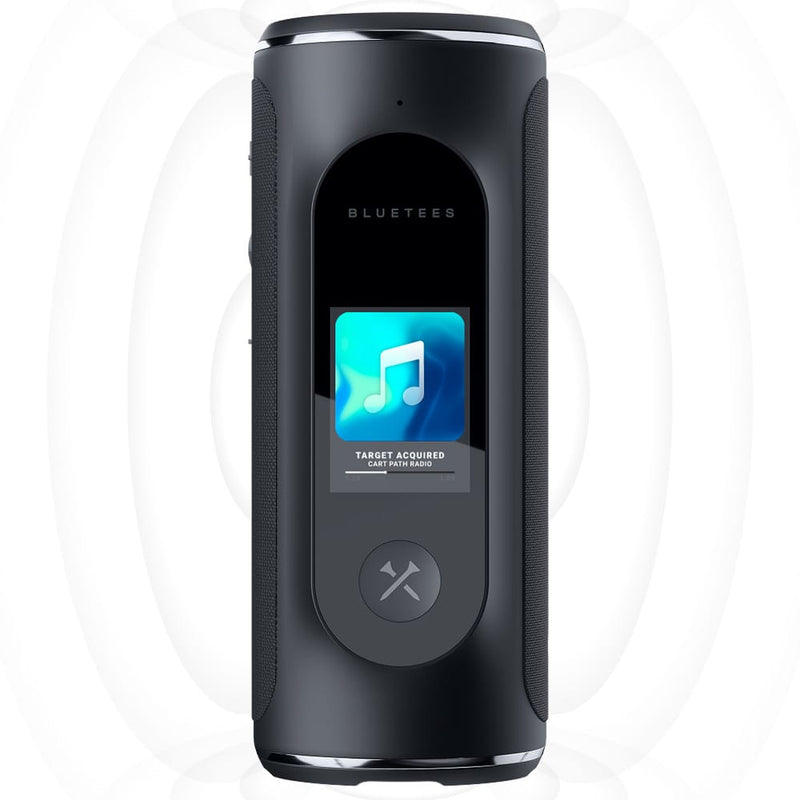 Blue Tees Golf Player Pro Touchscreen GPS Golf Speaker - Black