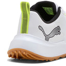 Puma Gruve Sport Junior Waterproof Spikeless Shoes - Puma White/Puma Black/Yellow Alert