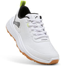 Puma Gruve Sport Junior Waterproof Spikeless Shoes - Puma White/Puma Black/Yellow Alert