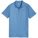 Puma Boys Mattr Scallop Polo Shirt - Team Light Blue/Deep Navy
