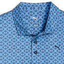 Puma Boys Mattr Scallop Polo Shirt - Team Light Blue/Deep Navy