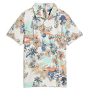 Puma Boys Cloudspun Palm Polo Shirt - Warm White