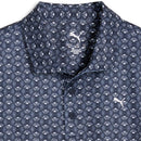 Puma Boys Mattr Scallop Polo Shirt - Deep Navy/White Glow