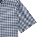 Puma Cloudspun Mono Check Polo Shirt - White Glow/Deep Navy