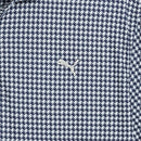 Puma Cloudspun Mono Check Polo Shirt - White Glow/Deep Navy