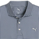 Puma Cloudspun Mono Check Polo Shirt - White Glow/Deep Navy